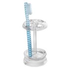 Franklin Plastic Toothbrush Holder Stand For Bathroom Vanity Countertops Storage