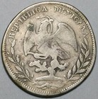 1844-zs Mexico 4 Reales Zacatecas Mint Fine Silver Cap Rays Coin  24042401r 