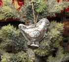 Primitive Antique Vtg Style Christmas Tree Chicken Resin Chocolate Mold Ornament