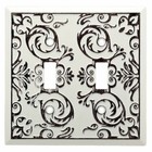 Double Toggle Wall Plate Double Switch Plate Fairhope White Wash 