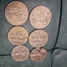  6  Panama 1 Balboa 90  Silver Coins Lot   Some Appear Uncirculated  Gorgeous 