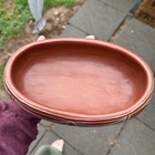 Rare Frances M Chavarria Santa Clara Pueblo Vintage Native American Redware Bowl