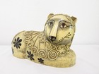 Vtg Mid Century Gemma Taccogna Paper Mache Lion Cat Mexico Folk Art Sclupture