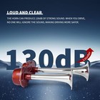 Train Horn Kit Universal Electric Horns Dual Trumpet 130db Super Loud Air Horns