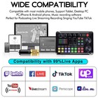 New Home Studio Recording Kit Mixer Condenser Microphone Music Podcast Earphone