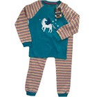 Nwt Frugi Organic Kernow Striped Rainbow Girls Boys 5-6 Years Unicorn Pegasus