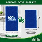 Homexcel Extra Large Dish Sponge For Cleaning  Safe On Non-stick Cookware  Xl   