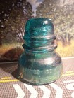 Vintage Green Hemingray No 40 Glass Insulator Electrical Made In The Usa 