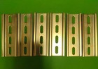 6 Pieces Din Rail Slotted Steel 4 In  Long 35mm 7 5mm 2 Ft 