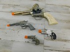 Vtg  pony Boy   hubley Derranger  2 Unbranded Cap Guns Pistols Lot Of 4
