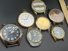 Vintage Watch Parts Lot Seiko Timex Baby Phat 7 Faces 3 Straps Repair Mixed Bulk