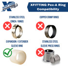 25 Pack Xfitting 1 2  Pex-a Ring  F1960 Rings  1 2  Expansion Sleeves
