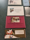 Lot Of 24 Vintage Antique Christmas Greeting Cards Used