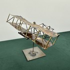 Vintage Designs By Romano Wright Brothers Airplane Metal Sculpture Copper Brass