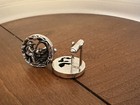 Vintage Silver Tone Cufflinks 1960 s  Fly Fishing