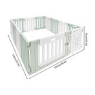 11 Panels Pet Playpen Dog Exercise Pen Fence Exercise Barrier With Door Intdoor