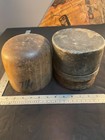 Antique Millinery Wood Hat Block Form Head Mold Hatter Milner Vintage