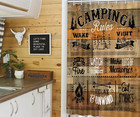 Rustic Farmhouse Camper Rv Shower Curtain farmhouse Rustic Cabin Rules Shower Cu