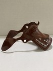 Vintage 1950 s Hartland Original Hoby Gilman Brown Saddle W rifle Hole 