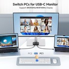 Cable Matters 20gbps Usb C Kvm Switch For 2 Computers  140w Pd  Black