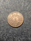1938  1357  Iraq 1 Fils Coin 1938  King Ghazi I  abc111987