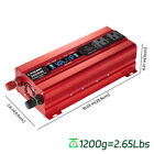 2000w Power Inverter Dc 12v To Ac 110v 2usb 4ac Lcd Car Rv Adapter Converter 