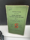 Vtg 221-1 Singer Portable Sewing Machine Black Gold 3-110 W  Case   Accessories