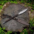 Custom Handmade Traditional Viking Hunting Spear With Carbon Steel Blade sheath