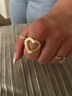Gold Heart Ring Size 7 10k