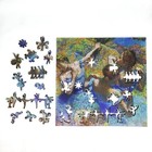 Wooden Jigsaw Puzzle For Adults By Foxsmartbox - 200 Pieces - Blue Dancers