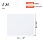 White Abs Plastic Sheet 10 X 8 X 0 03 Inch For Diy Crafts Pack Of 1 Pcs