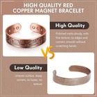 Men s Bracelet Magnetic Therapy Arthritis Pain Relief Pure Solid Copper Bangle