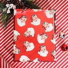Vintage Santa Christmas Wrapping Paper Roll 17 x33ft
