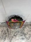 Hand Painted Tin Retablo Our Lady Of Guadalupe Mexican Folk Art Wall Shrine Deco
