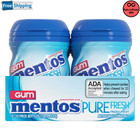 Mentos Sugar-free Fresh Mint Gum With Xylitol  50 Pieces Per Bottle  Pack Of 2
