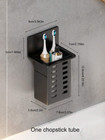 1pc Wall-mounted Toothbrush   Toothpaste Holder - No-drill Bathroom Organizer