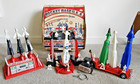 Vintage Rocket Base Usa Deluxe Toy Co Space Toy Set Near Complete Rare Boxed