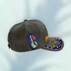 Usa Firefighter Embroidered Gray Baseball Cap Hat W  Eagle   American Flag 