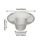 2pcs Mesh Micro-perforated Strainer Drain Sink Strainer Filter For Kitchen