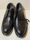 Wingtip Longwing Men s Vintage Nos Black Leather  Brogue Oxfords Shoes