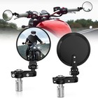Pair 7 8  Motorcycle Rear View Side Mirrors Handlebar End For Honda Kawasaki Atv