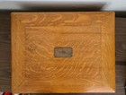 Antique Gorham New York 1910 Quartersawn Oak Brass Silverware Chest Flatware Vtg