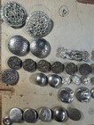 Lot Of 60 Antique Vtg Metal Buttons  1 2  - 1  1 2 