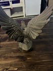 Vintage Cast Pot Metal 12  Decorative Bald Eagle Architectural Finial Statue