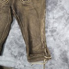 Vintage German Lederhosen Pants Mens Medium Suede Embroidered Oktoberfest 90s