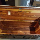 Lane Cedar Chest Wood Bedroom Storage With Drawers Brass Handles Brown
