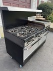 Garland 6 Burner 60  Gas Range W  24  Griddle   Broiler  And 2  Ovens 