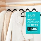 Premium Velvet Hangers 50 Pack  Non-slip Flocked Felt Hangers  Sturdy Clothes Ha