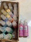 Lot 18 Gallery Glass Window Bundle Color Paint Stained Glass Effect  Light Used