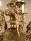 Antique French 12 Light Crystal Chandelier Nickel Brass Baroque    33 